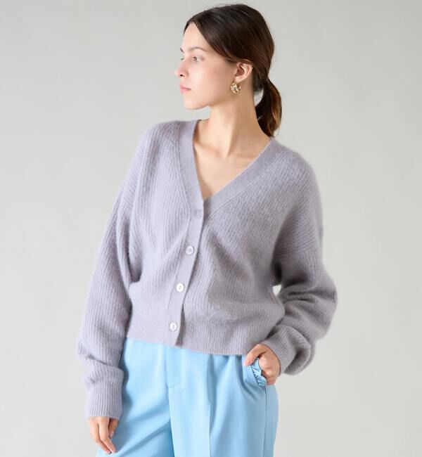 TIARA「片畦Vネックカーディガン」|カーディガン|