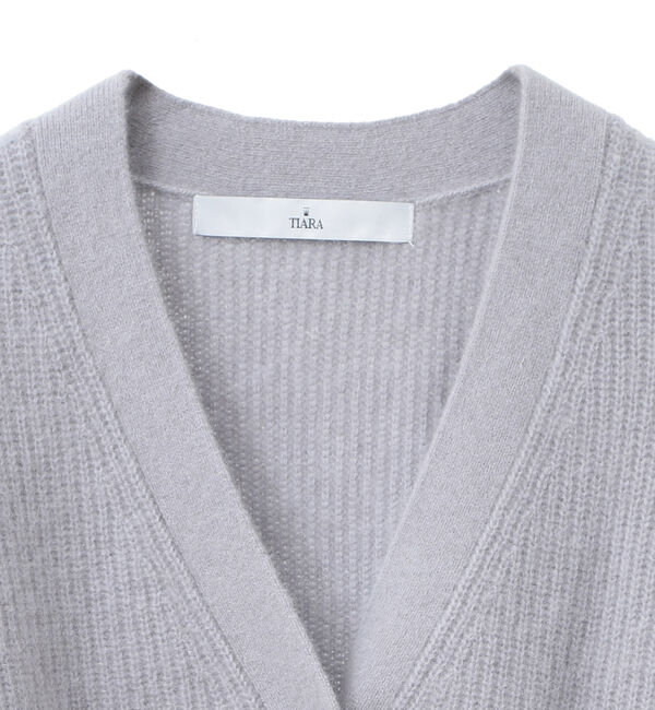 TIARA「片畦Vネックカーディガン」|カーディガン|