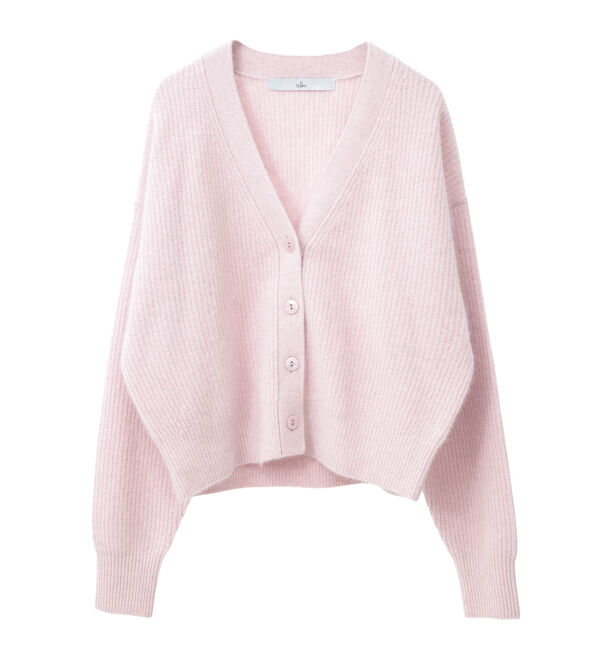 TIARA「片畦Vネックカーディガン」|カーディガン|