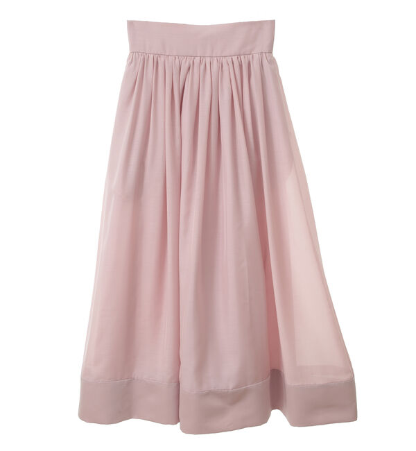 TIARA「切り替えヘムタックギャザースカート」|スカート|ピンク