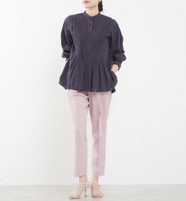 TIARA「タックオーバーシャツブラウス（セットアップ可）」|シャツ・ブラウス|