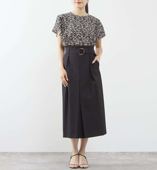 TIARA「Pansyプリントフリルブラウス」|シャツ・ブラウス|