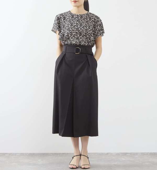 TIARA「Pansyプリントフリルブラウス」|シャツ・ブラウス|