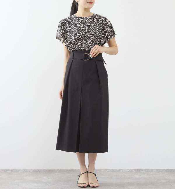 TIARA「Pansyプリントフリルブラウス」|シャツ・ブラウス|