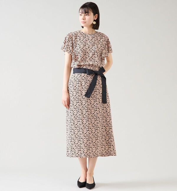 TIARA「Pansyプリントフリルブラウス」|シャツ・ブラウス|