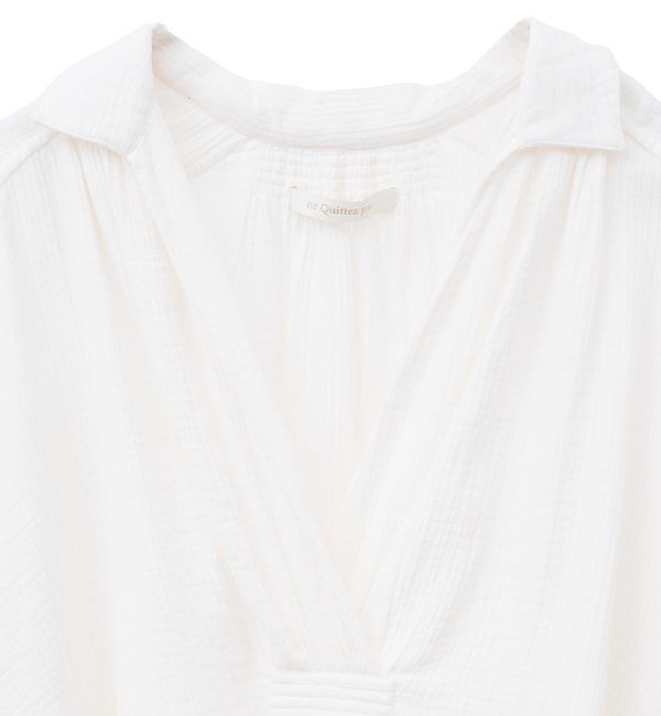 TIARA「【ne Quittez pas/ヌキテパ】スキッパーブラウス（010142GF5）」|シャツ・ブラウス|