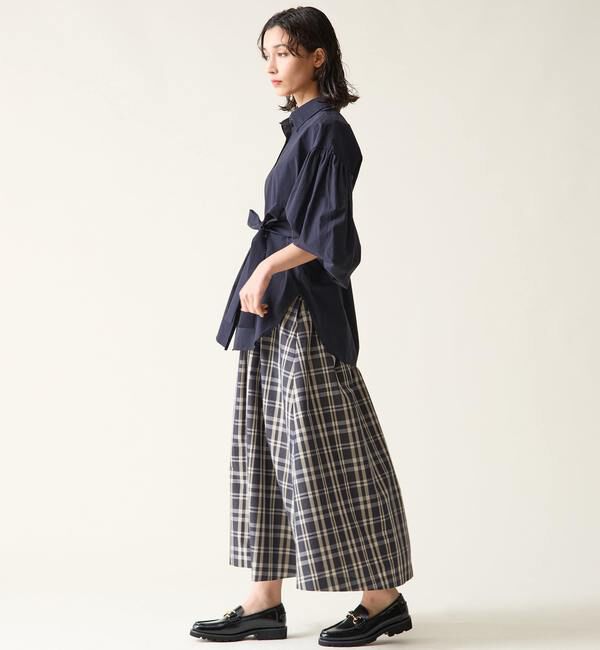 TIARA「ハイウエストタックフレアスカート」|スカート|