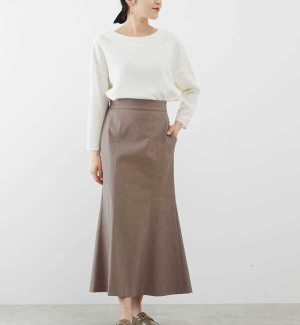 Liesse「ストレッチリネン　マーメイドスカート」|スカート|