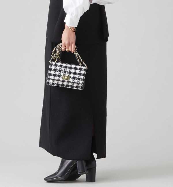 Liesse「【AULENTTI】ツイードチェーンバック/FB-05015-SA」|ショルダー・メッセンジャー|