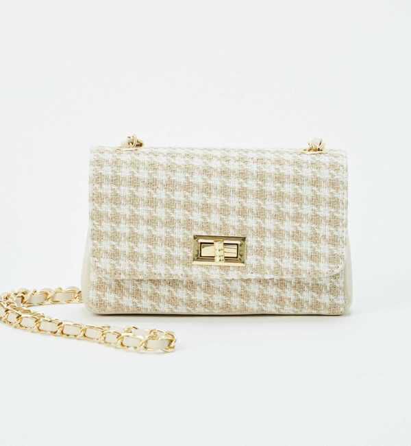 Liesse「【AULENTTI】ツイードチェーンバック/FB-05015-SA」|ショルダー・メッセンジャー|