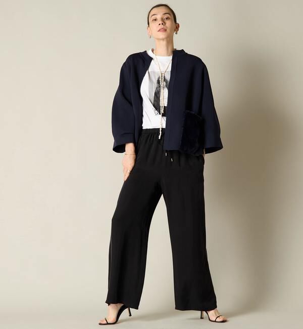 Liesse「エコファーポケットニットブルゾン」|カーディガン|