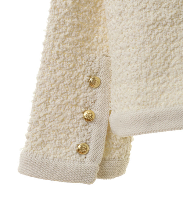 Liesse「ツイーディーニットジャケット」|カーディガン|