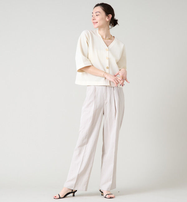 Liesse「メッシュ編みニットトップス」|ニット・セーター|