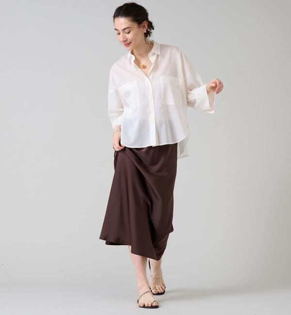 Liesse「《大草直子さん着用》シアーショートシャツ」|シャツ・ブラウス|