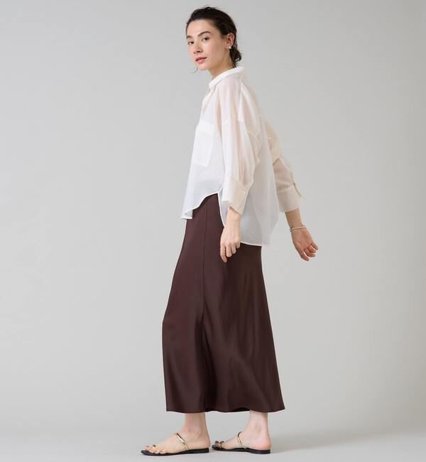 Liesse「《大草直子さん着用》シアーショートシャツ」|シャツ・ブラウス|