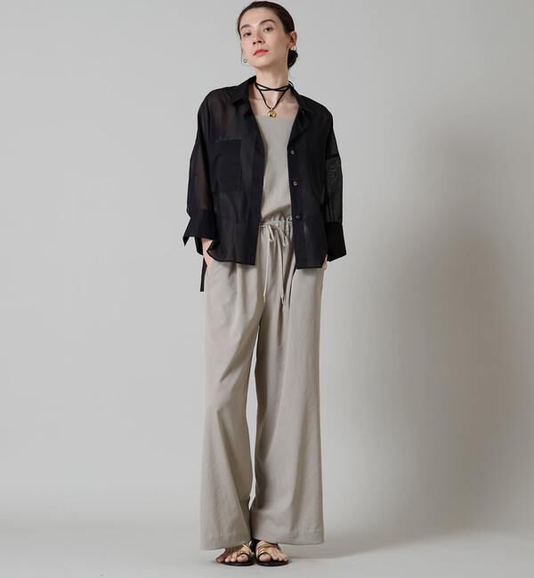 Liesse「《大草直子さん着用》シアーショートシャツ」|シャツ・ブラウス|