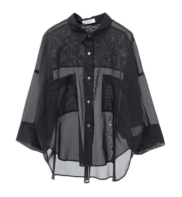 Liesse「《大草直子さん着用》シアーショートシャツ」|シャツ・ブラウス|