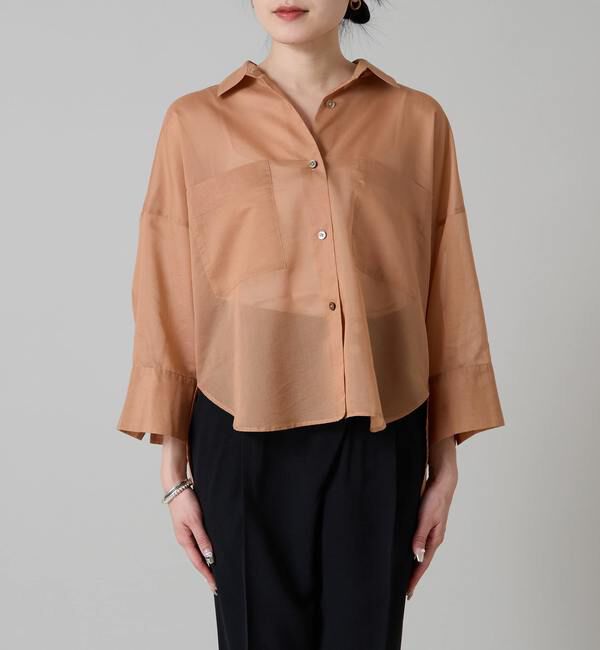 Liesse「《大草直子さん着用》シアーショートシャツ」|シャツ・ブラウス|