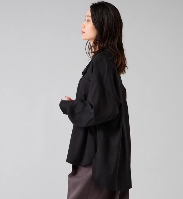 Liesse「フィブリルツイルワーク調ボウタイブラウス」|シャツ・ブラウス|