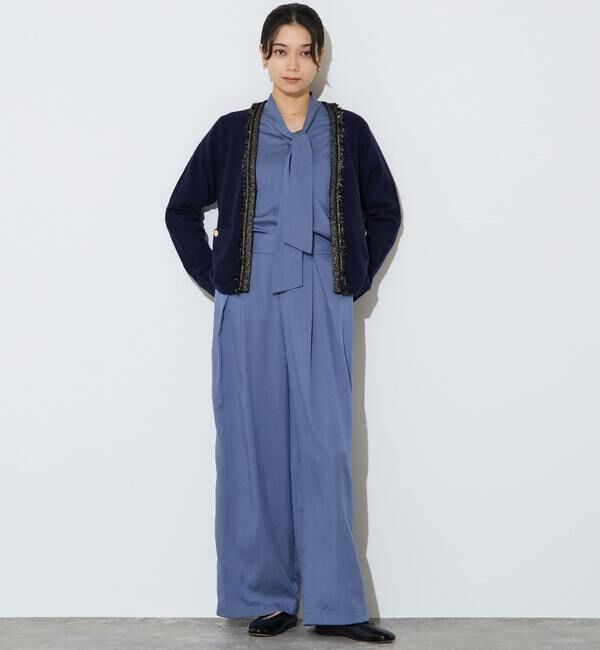 Liesse「フィブリルツイルワーク調ボウタイブラウス」|シャツ・ブラウス|