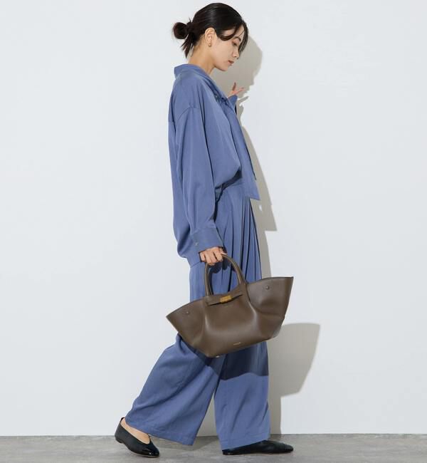 Liesse「フィブリルツイルワーク調ボウタイブラウス」|シャツ・ブラウス|