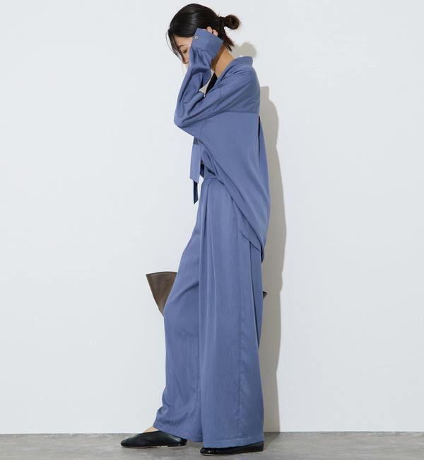 Liesse「フィブリルツイルワーク調ボウタイブラウス」|シャツ・ブラウス|