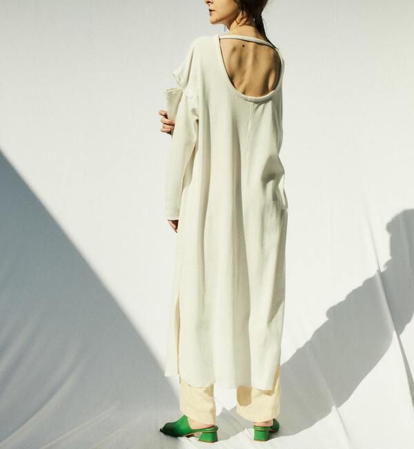 Soffitto「後ろ開きマキシワンピース」|ワンピース|オフホワイト