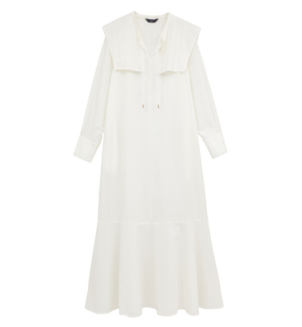 Soffitto「2WAYストレッチビックカラーワンピース」|ワンピース|ホワイト