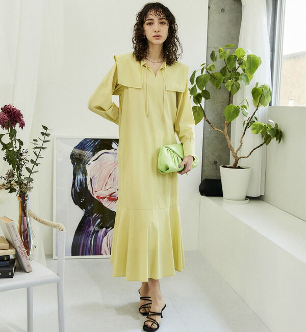 Soffitto「2WAYストレッチビックカラーワンピース」|ワンピース|