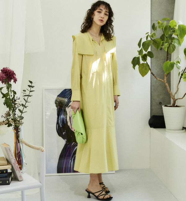 Soffitto「2WAYストレッチビックカラーワンピース」|ワンピース|