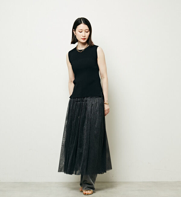 Soffitto「2WAYラメチュールスカート」|スカート|