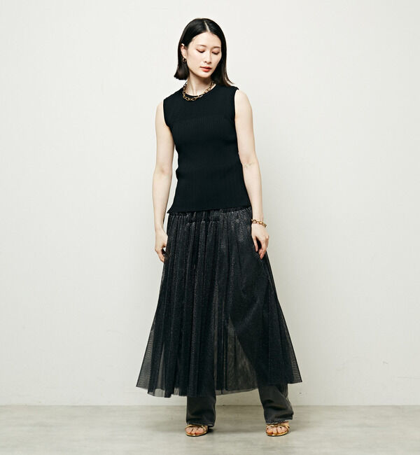 Soffitto「2WAYラメチュールスカート」|スカート|