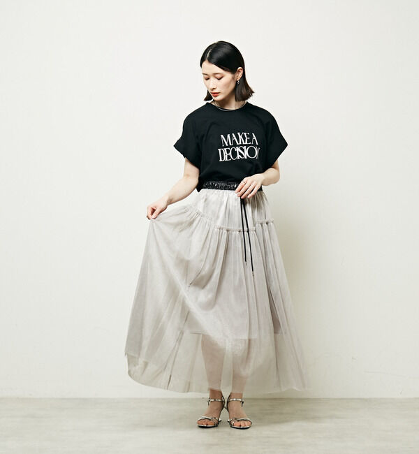 Soffitto「2WAYラメチュールスカート」|スカート|