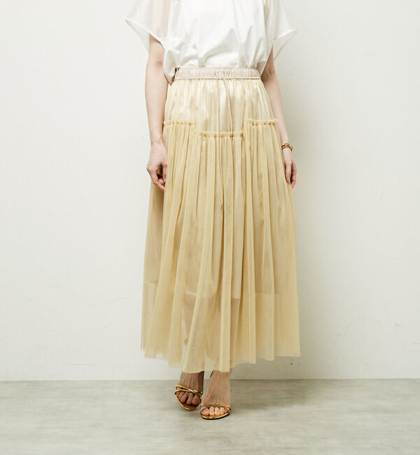 Soffitto「2WAYラメチュールスカート」|スカート|
