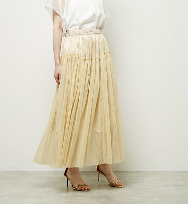 Soffitto「2WAYラメチュールスカート」|スカート|