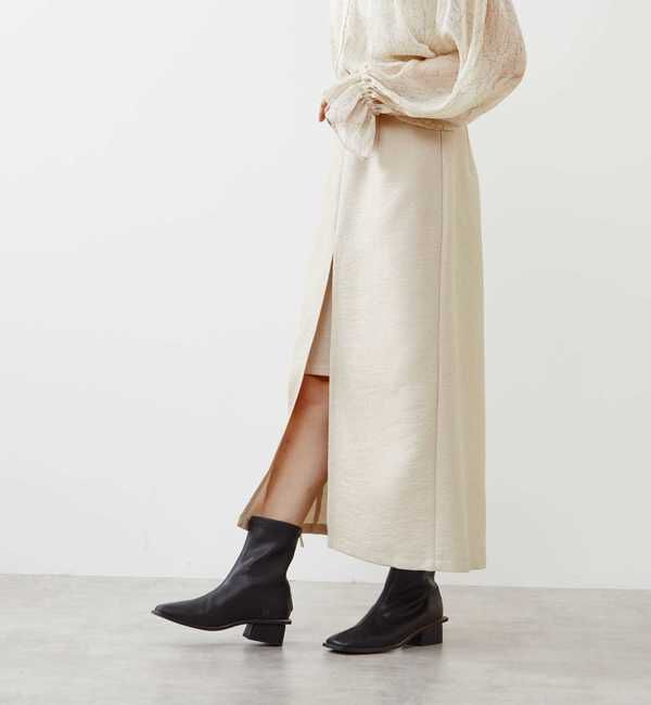 Soffitto「メタリックロングスリットスカート」|スカート|