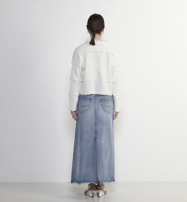 Soffitto「ツイード調ニットカーディガン」|カーディガン|