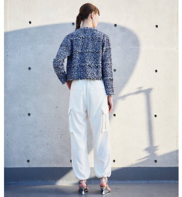 Soffitto「ツイード調ニットカーディガン」|カーディガン|