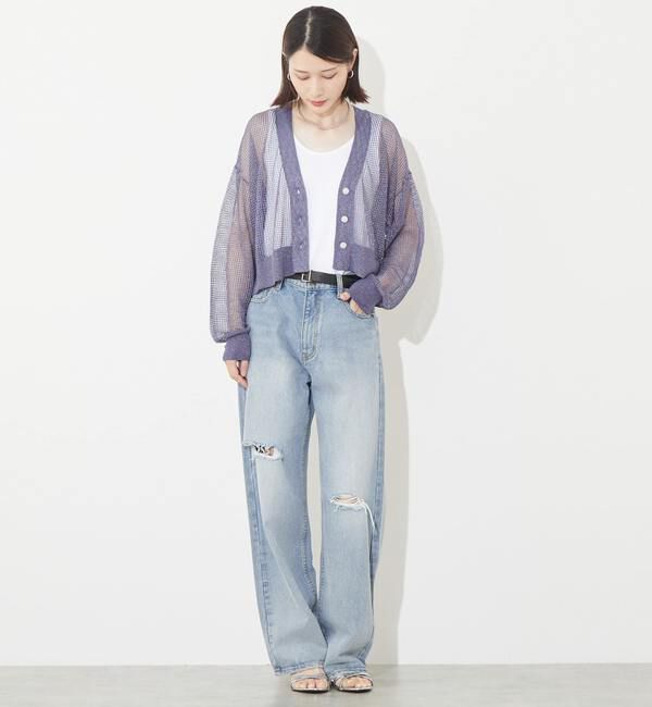 Soffitto「シアーカーディガン」|カーディガン|