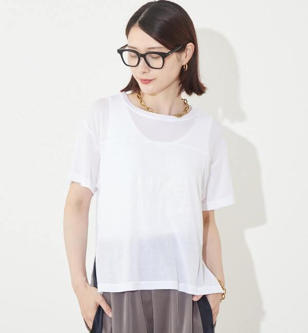 Soffitto「シアープリントTシャツ」|Tシャツ・カットソー|ホワイト