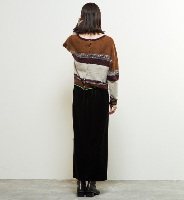 Soffitto「【定番アレンジ】ゴムギャザータイトベロアスカート」|スカート|