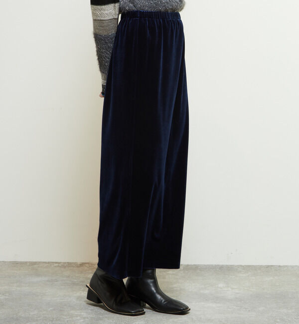 Soffitto「【定番アレンジ】ゴムギャザータイトベロアスカート」|スカート|