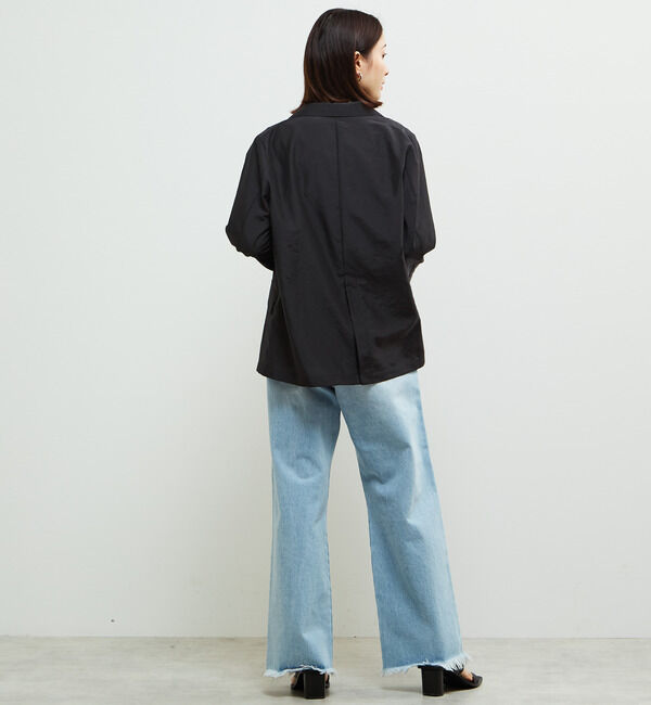 Soffitto「タックセミワイドデニムパンツ」|デニム|