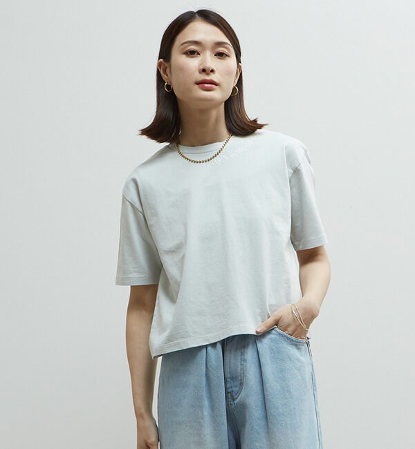 Soffitto「製品染コンパクトロゴ入りTシャツ」|Tシャツ・カットソー|ミント