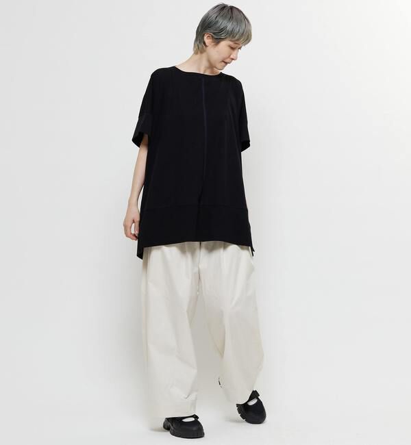 Soffitto「【nota della mano sinistra（ノータ デラ マノ シニストラ）】センター切替スリットBIGトップス」|Tシャツ・カットソー|