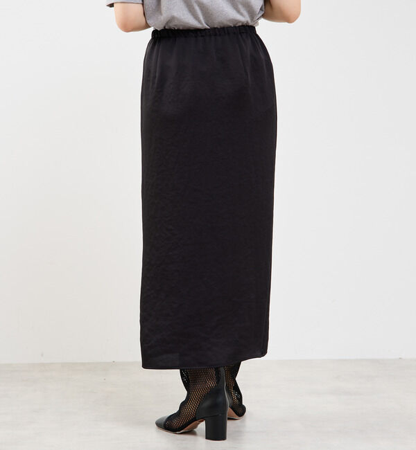 Soffitto「【定番】ウエストオールゴムストレッチサテンタイトスカート」|スカート|
