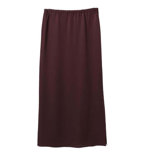 Soffitto「【定番】ウエストオールゴムストレッチサテンタイトスカート」|スカート|