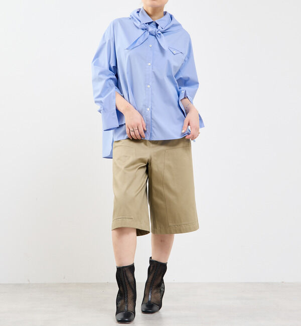 Soffitto「スカーフ付ビックシャツ」|シャツ・ブラウス|