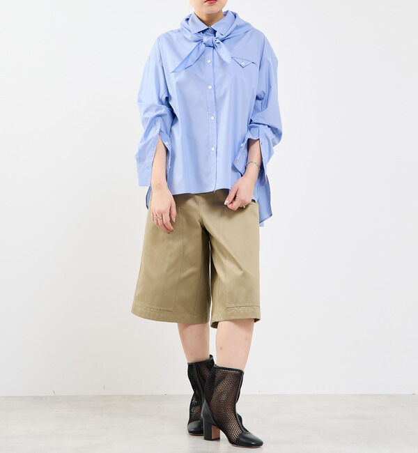Soffitto「スカーフ付ビックシャツ」|シャツ・ブラウス|