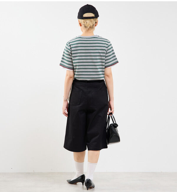 Soffitto「コットンボーダー半袖Tシャツ」|Tシャツ・カットソー|